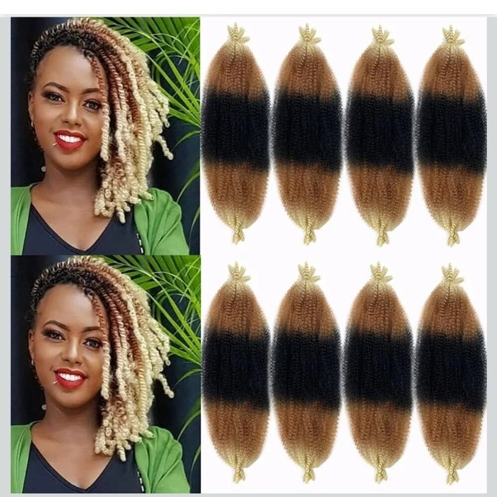 Marley Hair 16 Inch Springy Afro Twist Hair 3 Tones - Picture 1 of 3